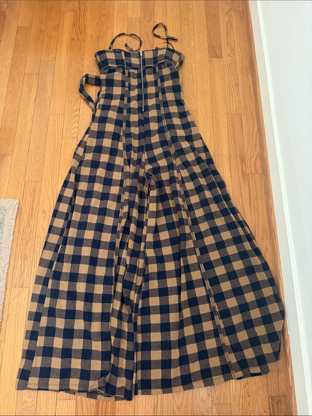 Free People Hold Me Tight Gingham Jumpsuit - Picture 11 of 12